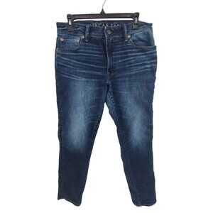 American Eagle Women's Slim Fit Denim Jeans Blue Size 33x30